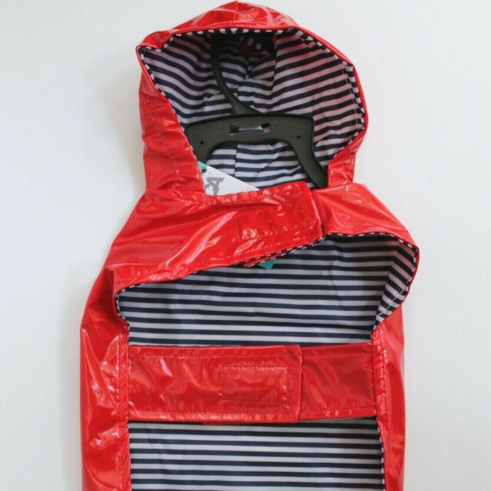 ASPCA Pet Apparel Red Hoodie Raincoat with Pocket Size XS
